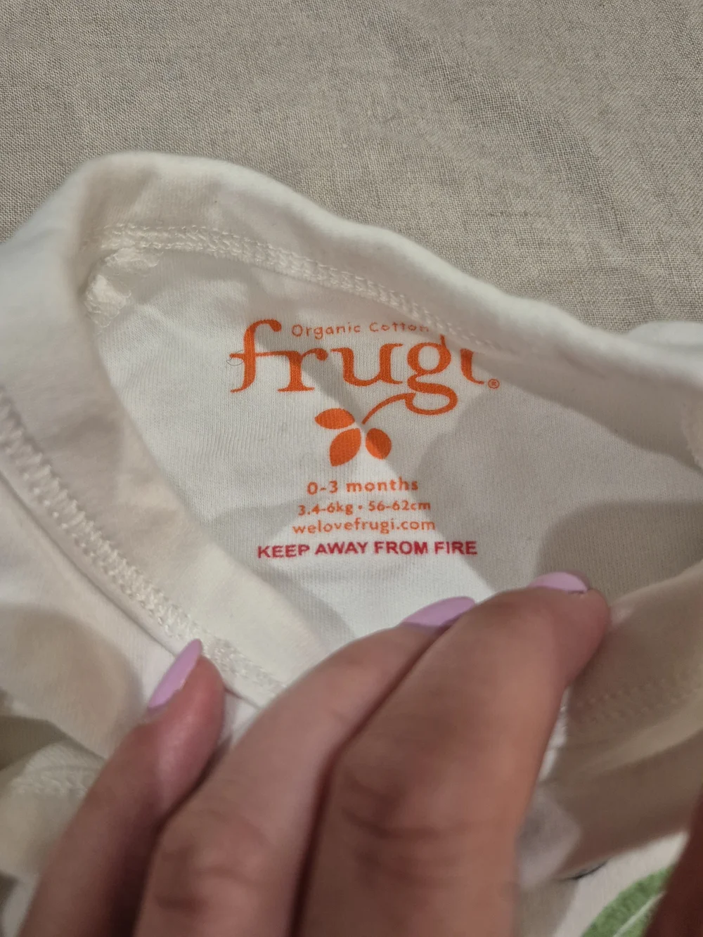 Frugi Ladybug Print Baby Pajama Set